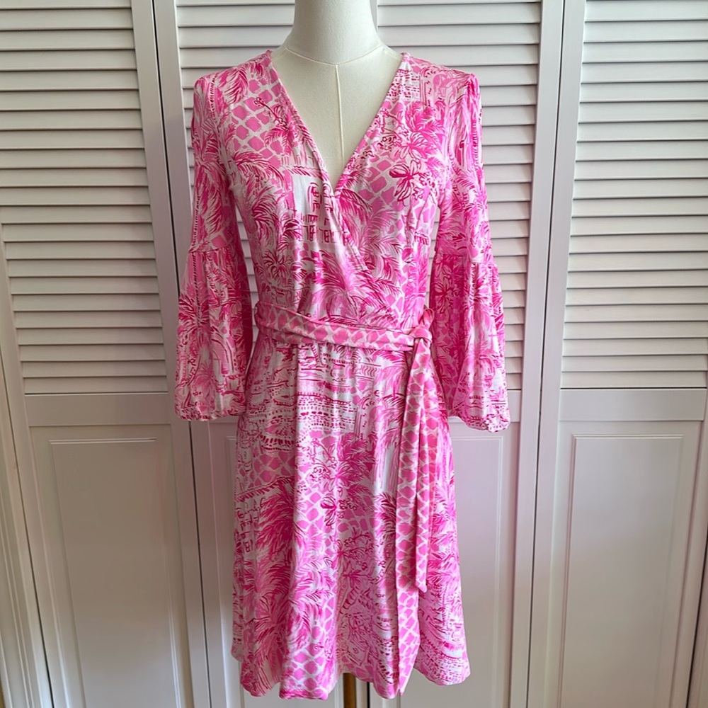Lilly Pulitzer Belted Jersey Knit Dress - Picture 1 of 6